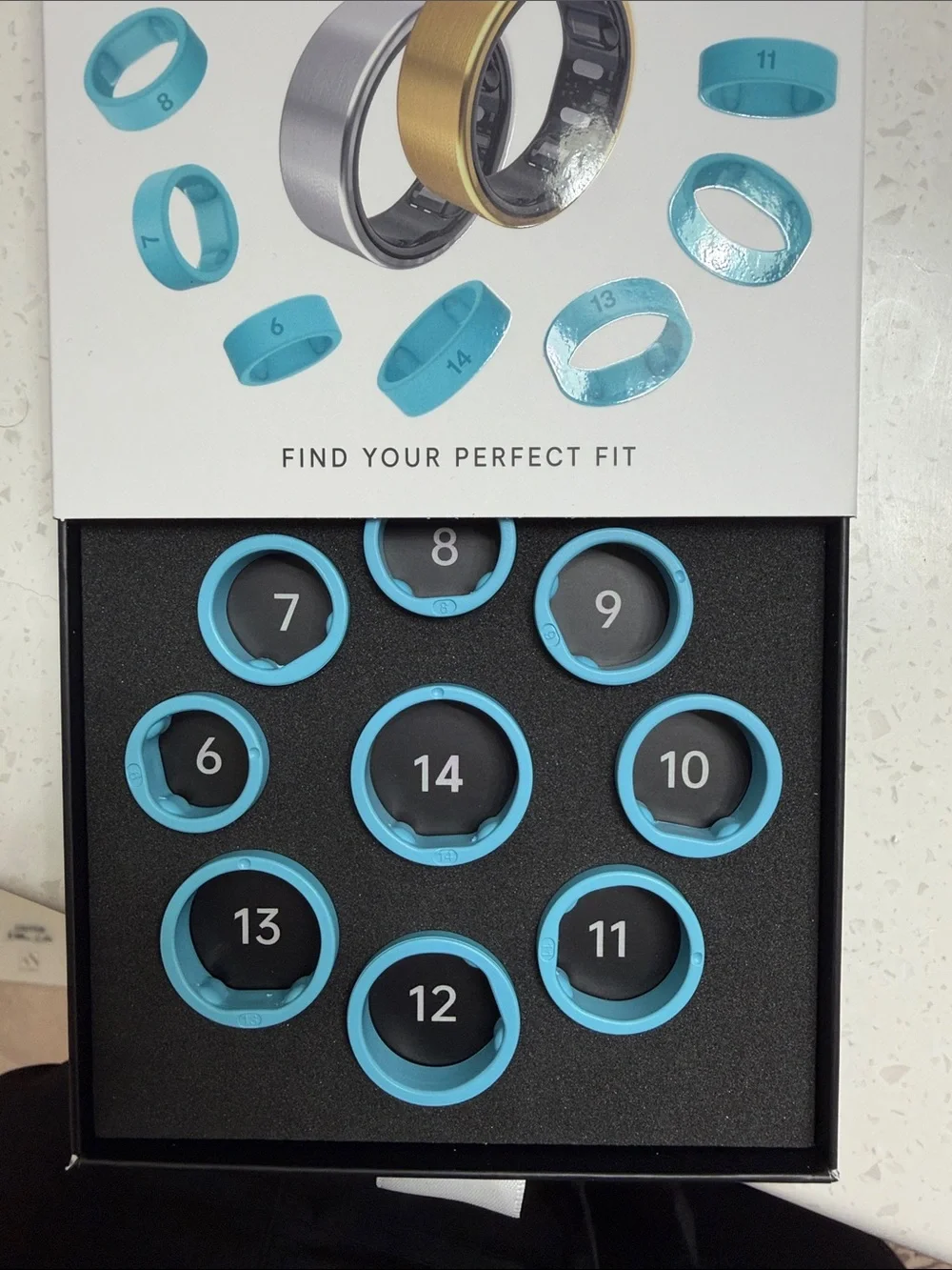 QALO QRNT Sizing Kit - Blue Ring Fit Guide